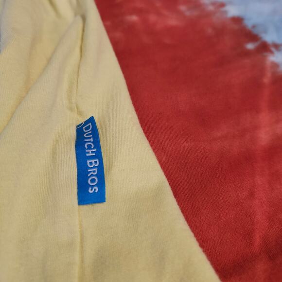 Dutch Bros. Coffee Tie-Dye  Multicolor T-Shirt Small Radiate Kindness Unisex - Picture 5 of 8